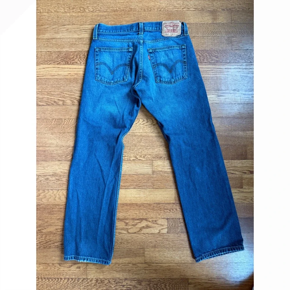 Levis 514 Slim Straight Jeans Mens 31x30 Medium Wash Blue Denim Pants